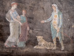 Помпей хотын нурман тууриас Эртний Ромын үеийн уран зураг олдов
