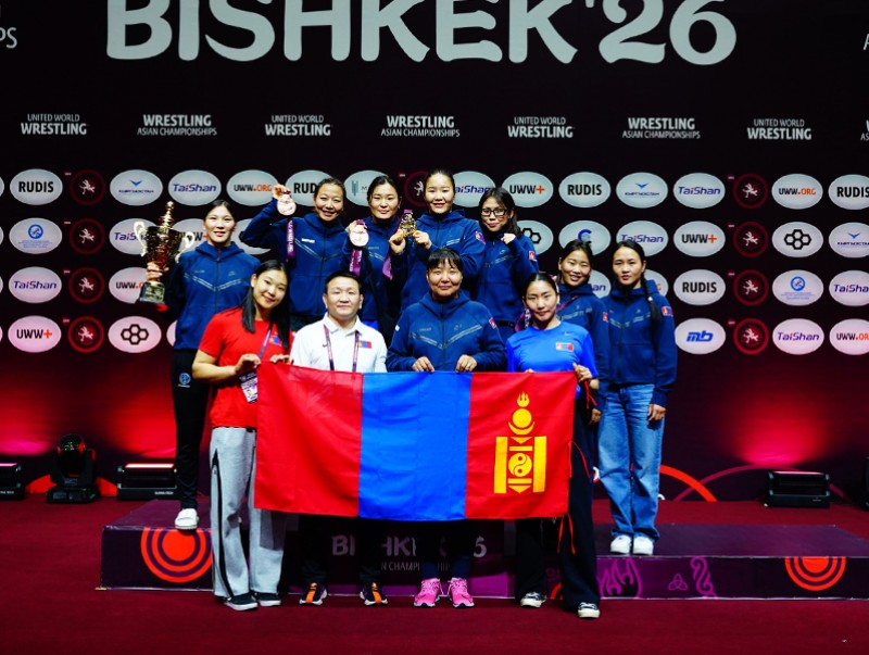 “Бишкек-2026” Чөлөөт бөхийн Азийн АШТ-нээс манай тамирчид нийт 8 медаль хүртжээ